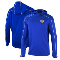 New York Knicks Columbia Shotgun Long Hoodie basketball T-shirt - Blue
