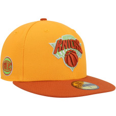 New York Knicks New Era 59FIFTY Fitted Hat - Gold/Rust New York Knicks New Era 59FIFTY Fitted Hat - Gold/Rust