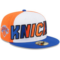 New York Knicks New Era Back Half 9FIFTY Fitted Hat - White/Blue New York Knicks New Era Back Half 9FIFTY Fitted Hat - White/Blue
