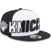 New York Knicks New Era Back Half 9FIFTY Snapback Hat - White/Black