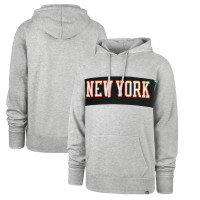 New York Knicks '47 2021/22 City Edition Wordmark Chest Pass basketball Pullover Hoodie - Gray