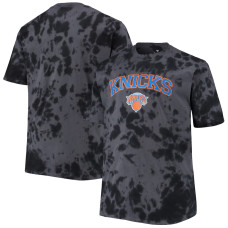New York Knicks Big & Tall Marble Dye Tonal Performance basketball T-shirt - Black New York Knicks Big & Tall Marble Dye Tonal Performance basketball T-shirt - Black