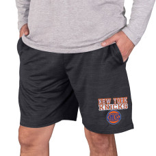 New York Knicks Concepts Sport Bullseye Knit Jam basketball Shorts - Charcoal New York Knicks Concepts Sport Bullseye Knit Jam basketball Shorts - Charcoal