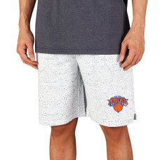 New York Knicks Concepts Sport Throttle Knit Jam basketball Shorts - White/Charcoal New York Knicks Concepts Sport Throttle Knit Jam basketball Shorts - White/Charcoal