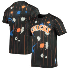 New York Knicks FISLL Striped Splatter basketball T-shirt - Black New York Knicks FISLL Striped Splatter basketball T-shirt - Black