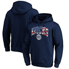 New York Knicks Fanatics Branded Banner Wave basketball Pullover Hoodie - Navy