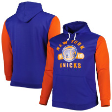 New York Knicks Fanatics Branded Big & Tall Bold Attack basketball Pullover Hoodie - Blue/Orange
