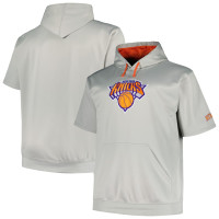 New York Knicks Fanatics Branded Big & Tall Logo basketball Pullover Hoodie - Silver
