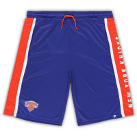 New York Knicks Fanatics Branded Big & Tall Referee Iconic Mesh basketball Shorts - Blue