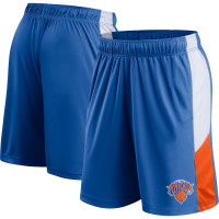 New York Knicks Fanatics Branded Champion Rush Colorblock Performance basketball Shorts - Blue