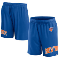 New York Knicks Fanatics Branded Free Throw Mesh basketball Shorts - Blue