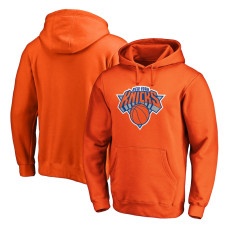 New York Knicks Fanatics Branded Icon Primary Logo Fitted basketball Pullover Hoodie - Orange