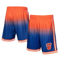 New York Knicks Mitchell & Ness 1991/92 Hardwood Classics Fadeaway Reload 3.0 Swingman basketball Shorts - Orange/Royal New York Knicks Mitchell & Ness 1991/92 Hardwood Classics Fadeaway Reload 3.0 Swingman basketball Shorts - Orange/Royal