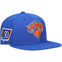 New York Knicks Mitchell & Ness 50th Anniversary Snapback Hat - Blue