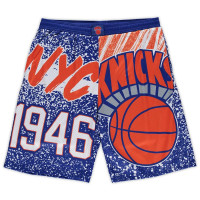 New York Knicks Mitchell & Ness Big & Tall Hardwood Classics Jumbotron basketball Shorts - Blue