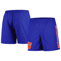 New York Knicks Mitchell & Ness Hardwood Classics 1990-1992 Throwback Logo Heritage basketball Shorts - Blue