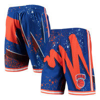 New York Knicks Mitchell & Ness Hardwood Classics 1991 Hyper Hoops Swingman basketball Shorts - Blue