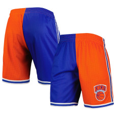 New York Knicks Mitchell & Ness Hardwood Classics 1991 Split Swingman basketball Shorts - Blue/Orange New York Knicks Mitchell & Ness Hardwood Classics 1991 Split Swingman basketball Shorts - Blue/Orange