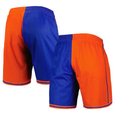 New York Knicks Mitchell & Ness Hardwood Classics 1996 Split Swingman basketball Shorts - Blue/Orange New York Knicks Mitchell & Ness Hardwood Classics 1996 Split Swingman basketball Shorts - Blue/Orange