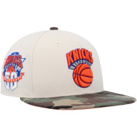 New York Knicks Mitchell & Ness Hardwood Classics 50th Anniversary Off White Camo Fitted Hat - Cream/Camo New York Knicks Mitchell & Ness Hardwood Classics 50th Anniversary Off White Camo Fitted Hat - Cream/Camo
