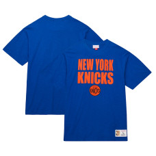 New York Knicks Mitchell & Ness Hardwood Classics Legendary Slub basketball T-shirt - Blue New York Knicks Mitchell & Ness Hardwood Classics Legendary Slub basketball T-shirt - Blue