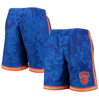 New York Knicks Mitchell & Ness Hardwood Classics Lunar New Year Swingman basketball Shorts - Blue