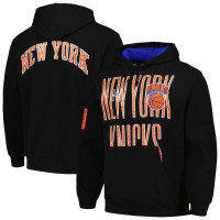 New York Knicks Mitchell & Ness Hardwood Classics OG 2.0 basketball Pullover Hoodie - Black