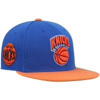New York Knicks Mitchell & Ness Hardwood Classics Snapback Hat - Blue/Orange New York Knicks Mitchell & Ness Hardwood Classics Snapback Hat - Blue/Orange