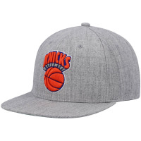New York Knicks Mitchell & Ness Hardwood Classics Team 2.0 Snapback Hat - Heathered Gray