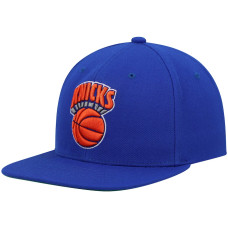 New York Knicks Mitchell & Ness Hardwood Classics Team Ground 2.0 Snapback Hat - Blue