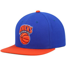 New York Knicks Mitchell & Ness Hardwood Classics Team Two-Tone 2.0 Snapback Hat - Blue/Orange