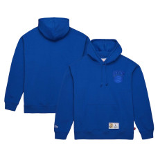 New York Knicks Mitchell & Ness Hardwood Classics Tonal basketball Pullover Hoodie - Blue