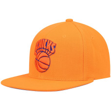 New York Knicks Mitchell & Ness Hardwood Classics Tonal Snapback Hat - Orange