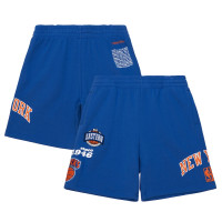 New York Knicks Mitchell & Ness Team Origins Fleece basketball Shorts - Navy