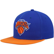 New York Knicks Mitchell & Ness Team Two-Tone 2.0 Snapback Hat - Blue/Orange New York Knicks Mitchell & Ness Team Two-Tone 2.0 Snapback Hat - Blue/Orange