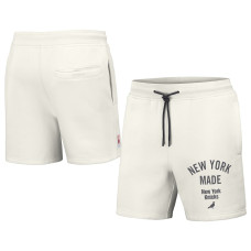 New York Knicks NBA x Staple Heavyweight Fleece basketball Shorts - Cream New York Knicks NBA x Staple Heavyweight Fleece basketball Shorts - Cream