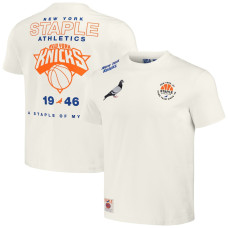 New York Knicks NBA x Staple Home Team basketball T-shirt - Cream New York Knicks NBA x Staple Home Team basketball T-shirt - Cream