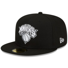 New York Knicks New Era 2021/22 City Edition Alternate 59FIFTY Fitted Hat - Black/White