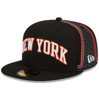 New York Knicks New Era 2021/22 City Edition Official 59FIFTY Fitted Hat - Black
