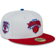New York Knicks New Era 59FIFTY Fitted Hat - White/Red New York Knicks New Era 59FIFTY Fitted Hat - White/Red
