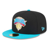 New York Knicks New Era Arcade Scheme 59FIFTY Fitted Hat - Black/Turquoise