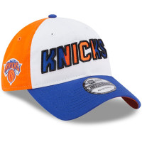 New York Knicks New Era Back Half 9TWENTY Adjustable Hat - White/Blue