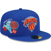 New York Knicks New Era City Cluster 59FIFTY Fitted Hat - Blue New York Knicks New Era City Cluster 59FIFTY Fitted Hat - Blue