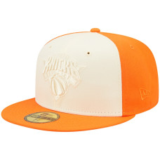 New York Knicks New Era Cork Two-Tone 59FIFTY Fitted Hat - Cream/Orange New York Knicks New Era Cork Two-Tone 59FIFTY Fitted Hat - Cream/Orange