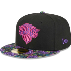 New York Knicks New Era Dark Fantasy Neon Lotus Flower 59FIFTY Fitted Hat - Black New York Knicks New Era Dark Fantasy Neon Lotus Flower 59FIFTY Fitted Hat - Black