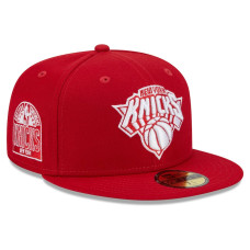 New York Knicks New Era Evergreen 59FIFTY Fitted Hat - Red