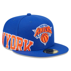 New York Knicks New Era Side Arch Jumbo 59FIFTY Fitted Hat - Blue New York Knicks New Era Side Arch Jumbo 59FIFTY Fitted Hat - Blue