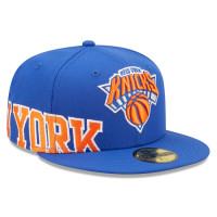 New York Knicks New Era Side Split 59FIFTY Fitted Hat - Blue New York Knicks New Era Side Split 59FIFTY Fitted Hat - Blue