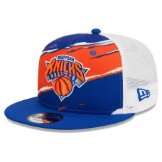 New York Knicks New Era Tear Trucker 9FIFTY Adjustable Hat - Blue/White