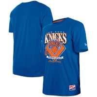 New York Knicks New Era Throwback basketball T-shirt - Blue New York Knicks New Era Throwback basketball T-shirt - Blue